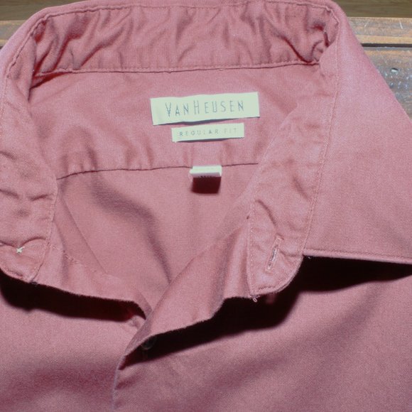 BRAND NEW- Men's Van Heusen Dress Shirt-Rust Colored. Size 16/34-35 - Picture 4 of 4